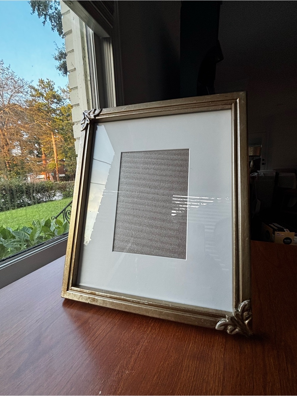 Classic Gold Decorative Picture Frame with White Mat